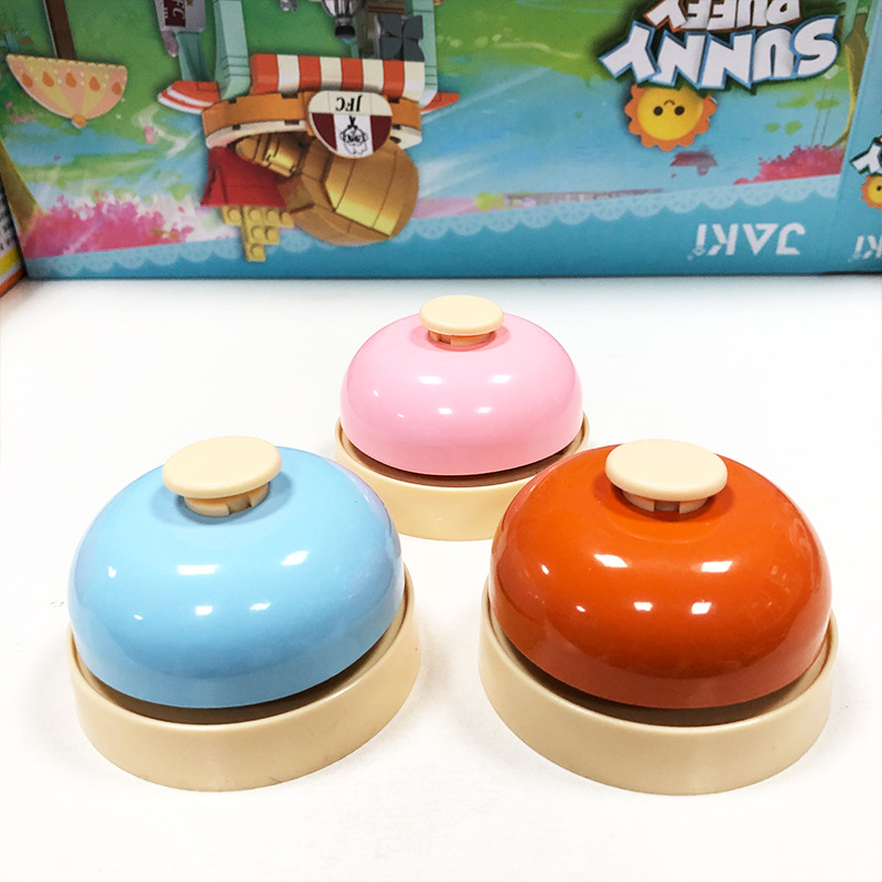 Multi Functional Hand Press Bell Ideal For Announcing Meals And Special Events orange
