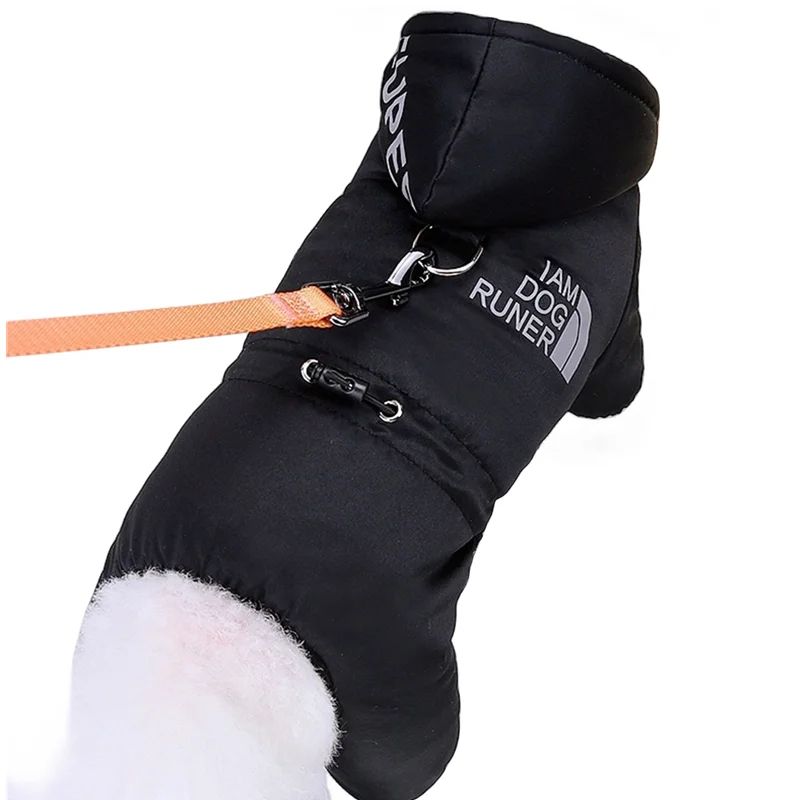 FrostPaws Thicken Waterproof Dog Jumpsuit Warm Winter Hoodie Coat For Small Dogs luck Khaki xl