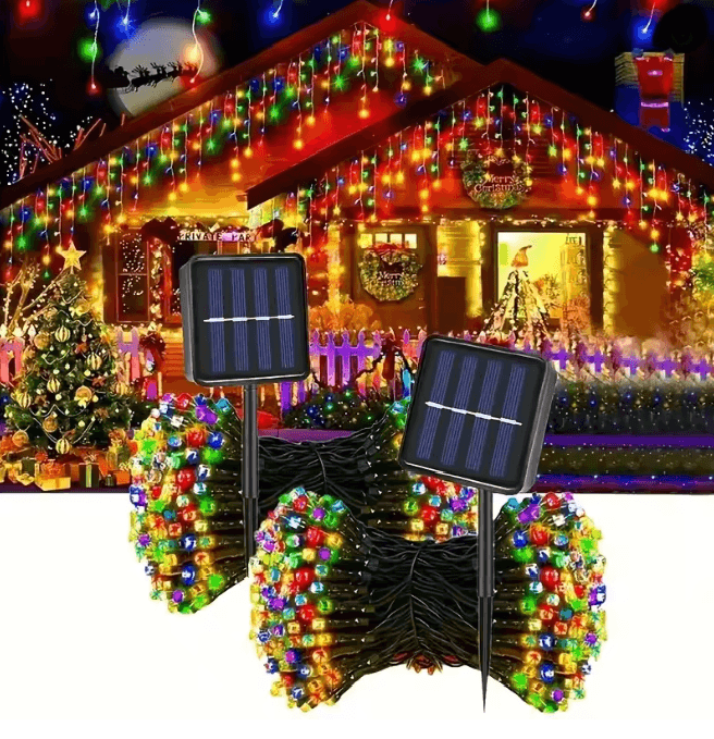 TwinkleGlow Solar String Lights For Patio And Garden c 100led 12m