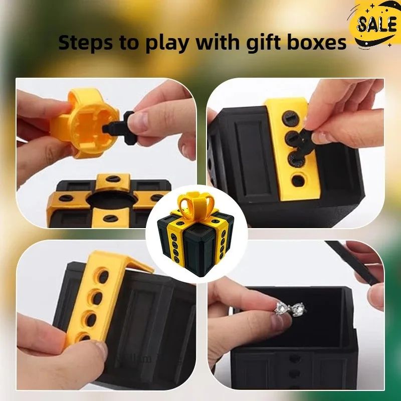 Middle Finger Surprise Gift Box Funny Prank Desk Toy blue