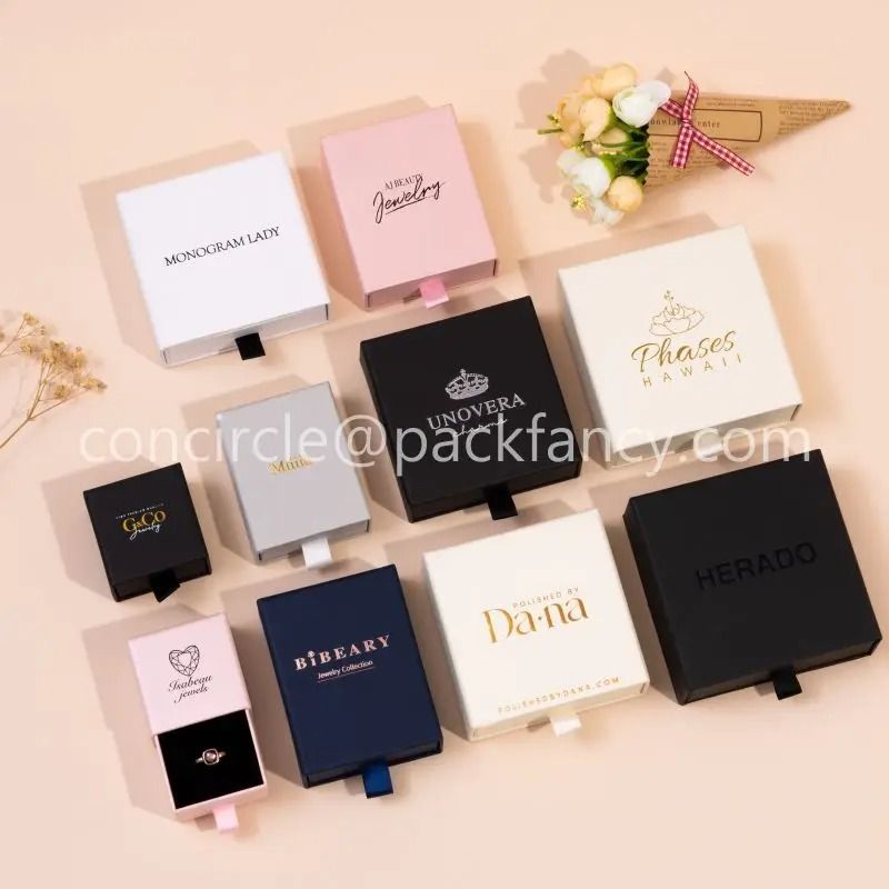 Custom Pink Paper Jewelry Boxes High Performance Gift Packaging With Logo For Earrings, Necklaces & Rings (100pcs lot) kraft No Logo 7 X 9 X 3 Cm