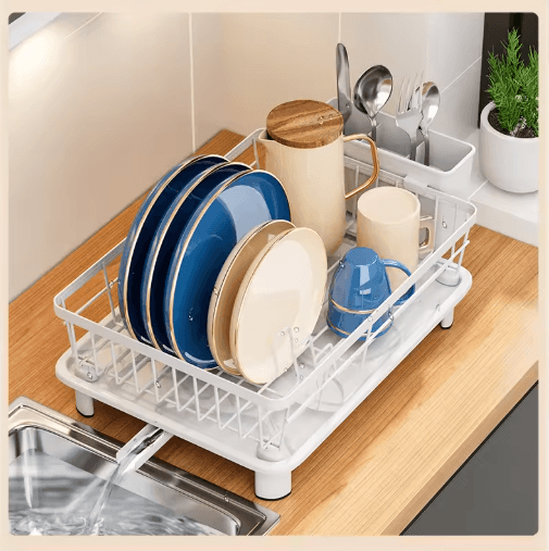 Compact Kitchen Dish Drying Rack Small Bowl & Plate Draining Storage Box draining Frame c