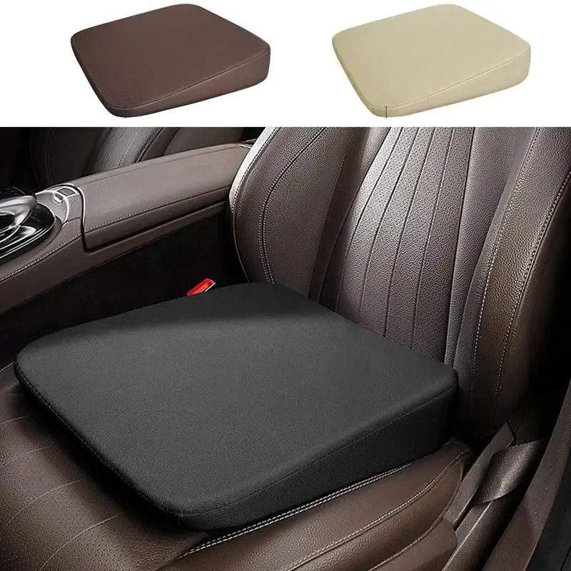 Wedge Car Seat Cushion Ergonomic Adult Booster Pad For Drivers brown 2.3in