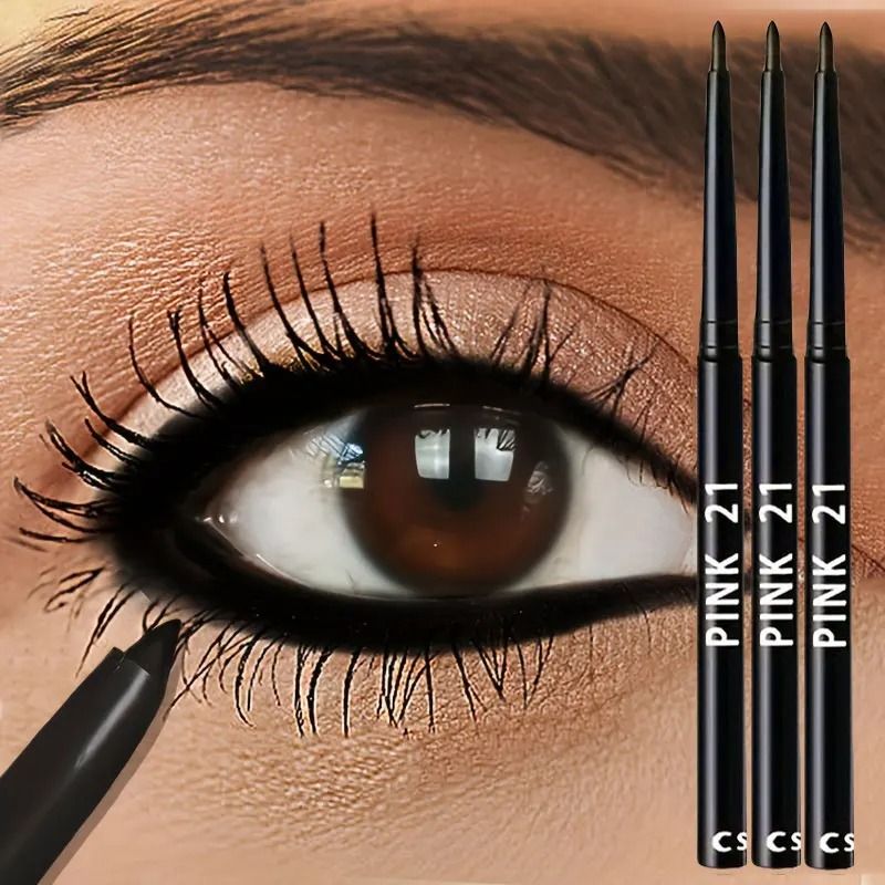 3 Piece Waterproof Black Eyeliner Pencil Set Long Lasting And Smudge Proof 3 Piece Waterproof Black Eyeliner Pencil Set Long Lasting And Smudge Proof
