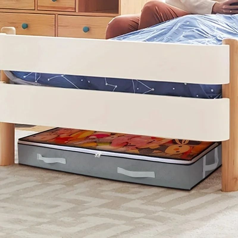 Dustproof Under Bed Storage Box With Reinforced Handles 1 Pc small