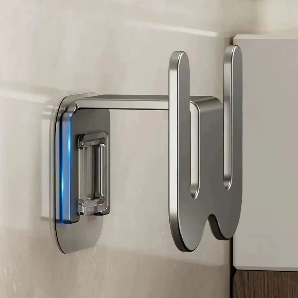 Wall Mounted Shoe Storage Rack With Drainage Space Saving Bathroom Slipper Holder gray 1pc