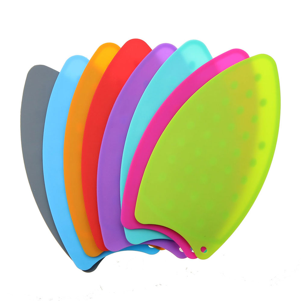 JCD Foldable Ironing Mat, Heat Resistant Silicone Iron Rest Stand, Non slip Insulation Pad Covers cyan