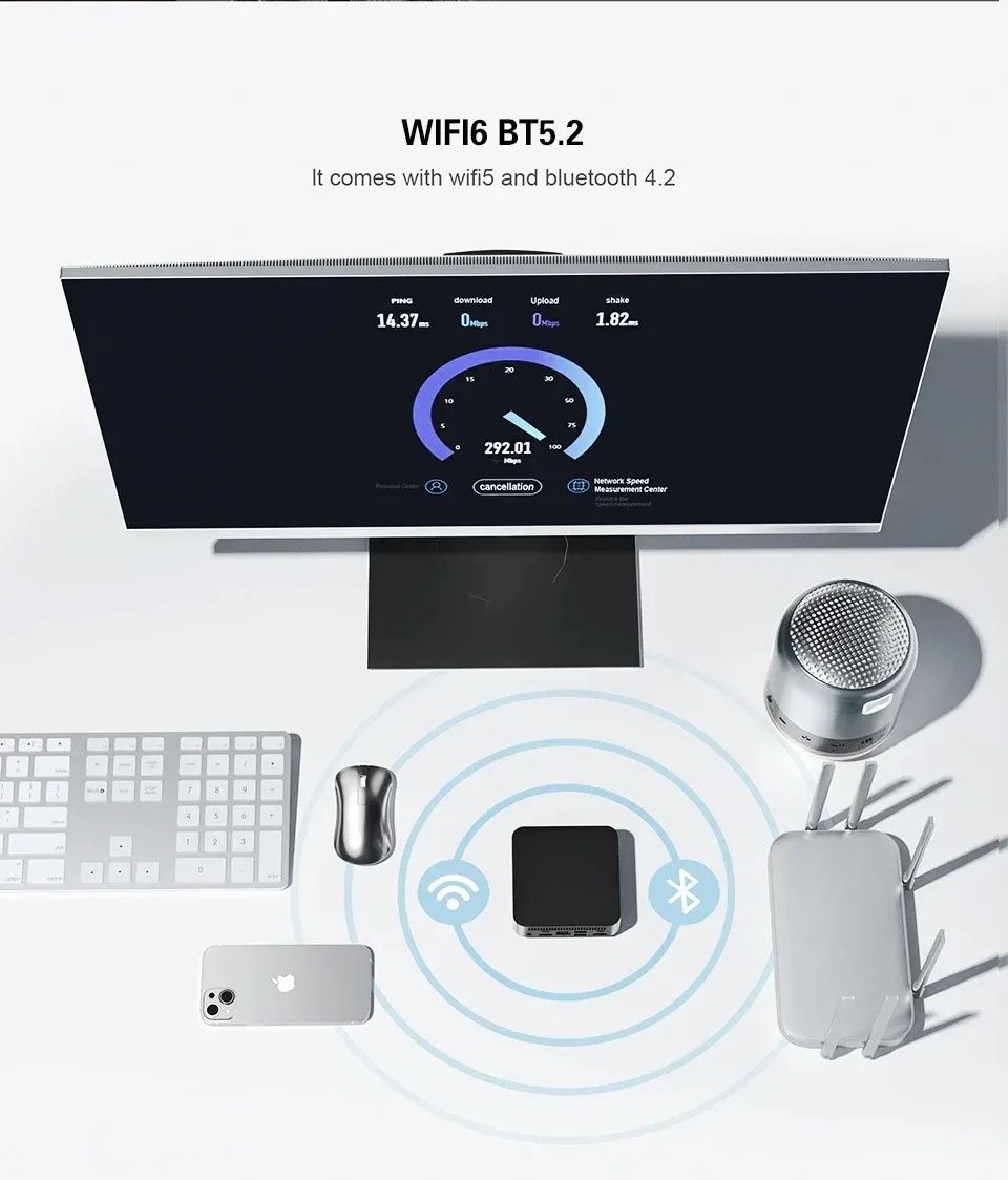 Intel I9 Windows 11 Pro Mini PC 12GB RAM 512GB SSD WiFi 6 Compact Desktop Computer intel I9 10980hk 16gb Ram 512g