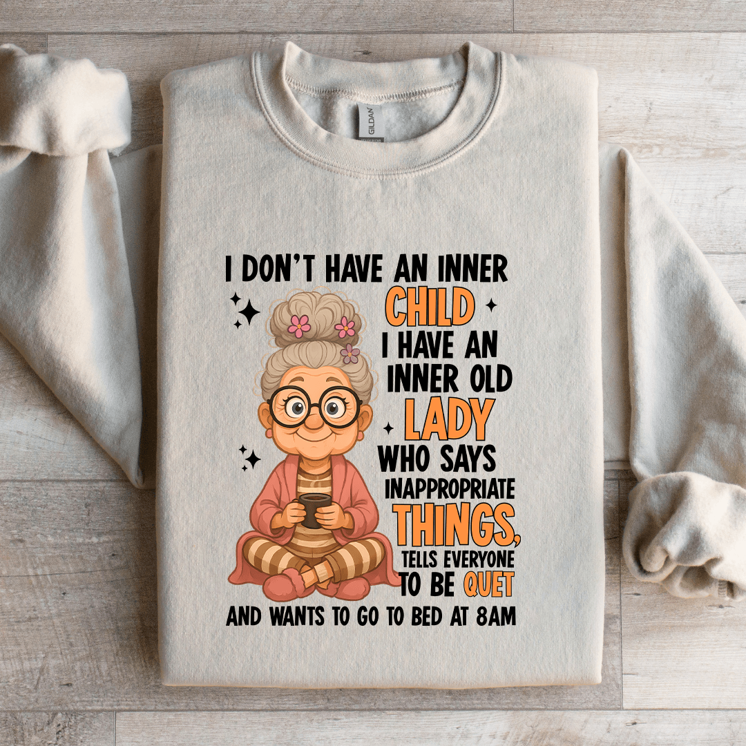 I Don't Have An Inner Child Sweatshirt S Sport Grey