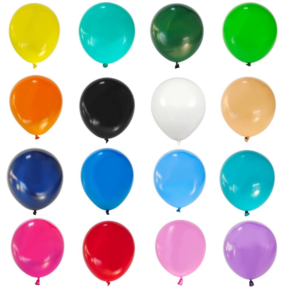 Premium Matte Latex Balloon Set | 10 Piece Multi Size Pack light Blue 5in