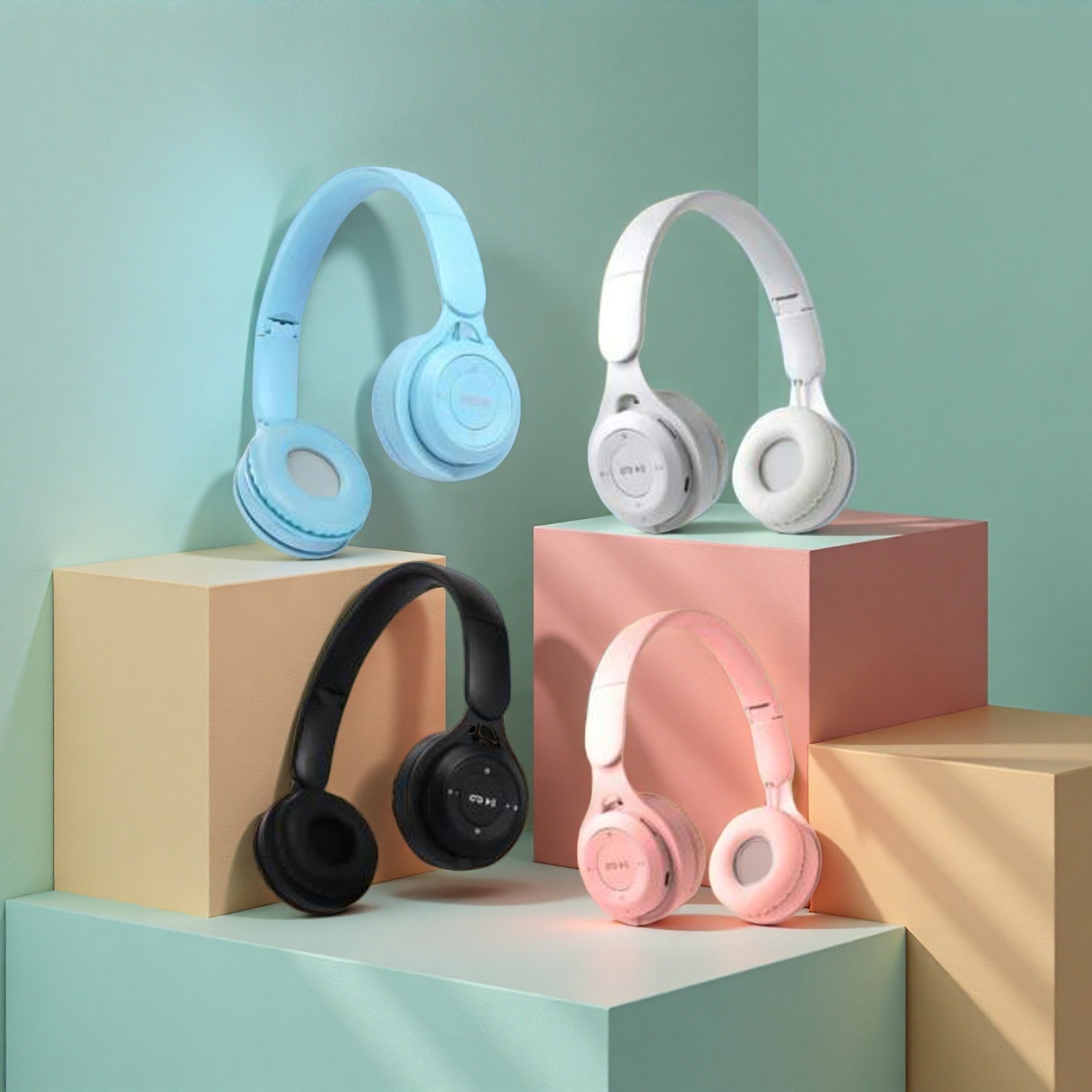 Wireless Bluetooth Earphones With Noise Reduction High Quality Sound And Comfort For All Day Wear pink