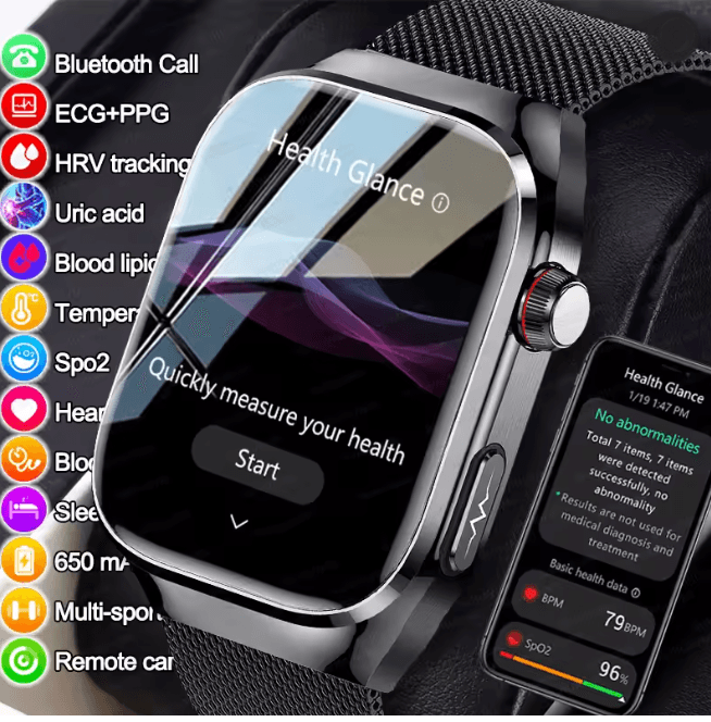 VitalScan Pro Health Monitoring Smart Watch With Bluetooth Calling 1