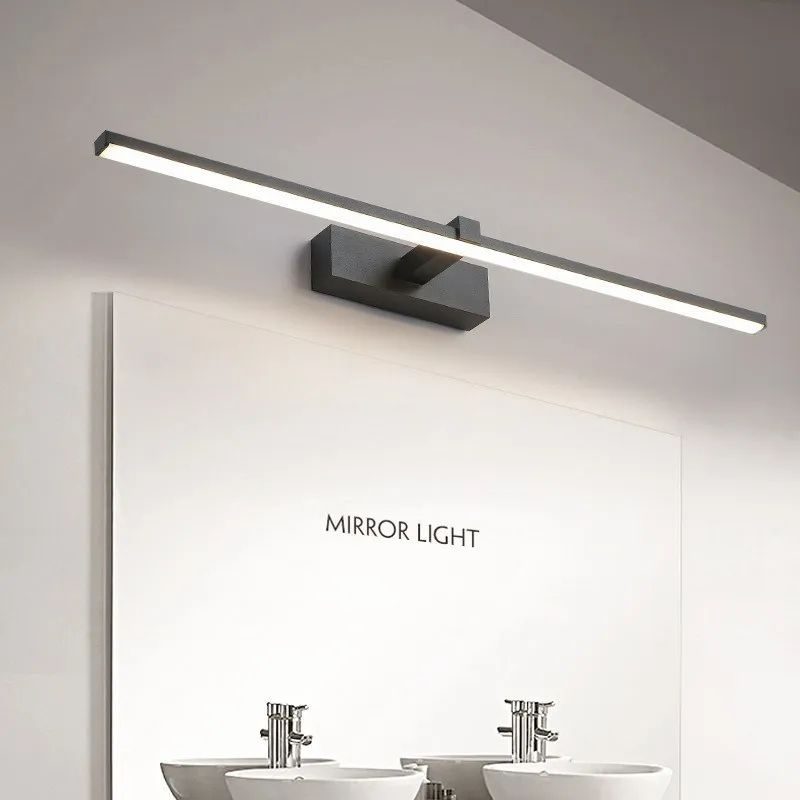 Modern Waterproof LED Vanity Mirror Light Bar For Bathroom Wall black 40cm tricolor Light