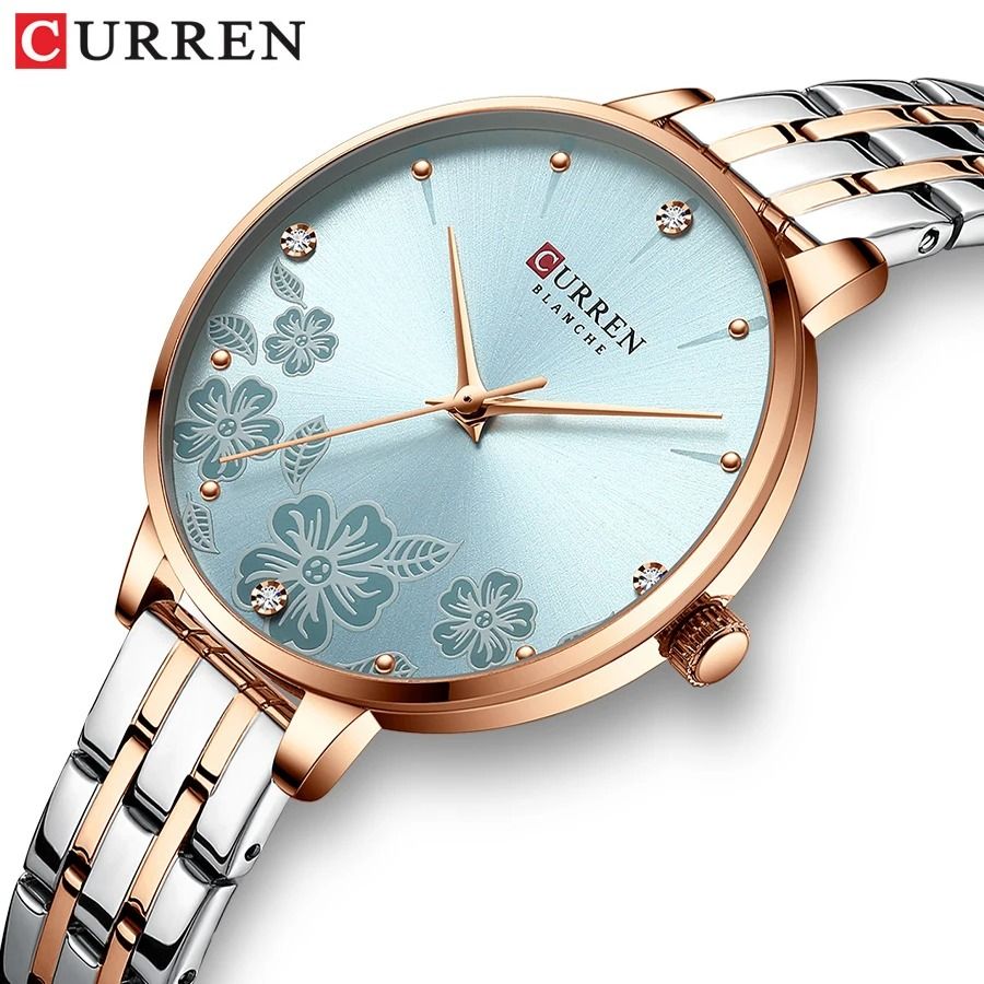 Ultra Thin Fashion Wristwatch Minimalist Stainless Steel Romantic Dress Watch gold