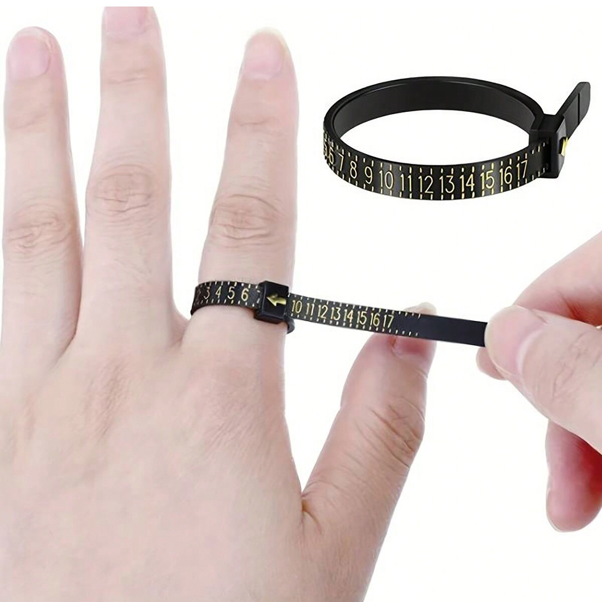 Ring Size Measuring Tool Accurate And Easy to Use Finger Size Measuring Instrument For Men And Women Ring Size Measuring Tool Accurate And Easy to Use Finger Size Measuring Instrument For Men And Women