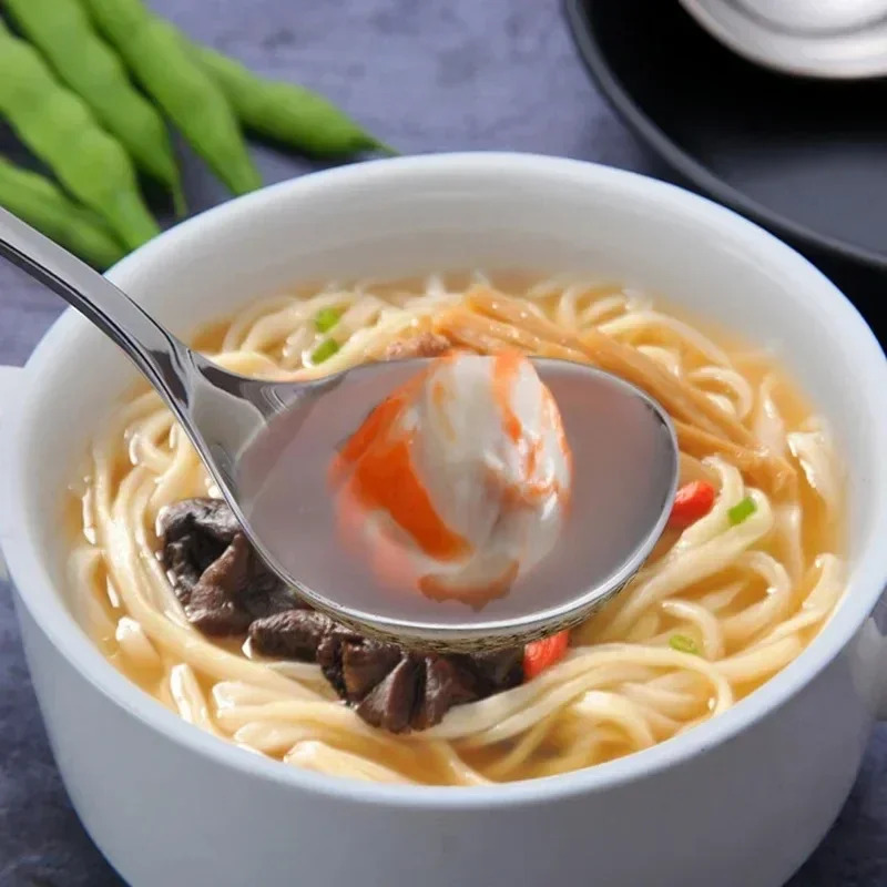 Long Handle Stainless Steel Soup Spoon For Hot Pot Scoops And Home Kitchen Tableware 2pcs