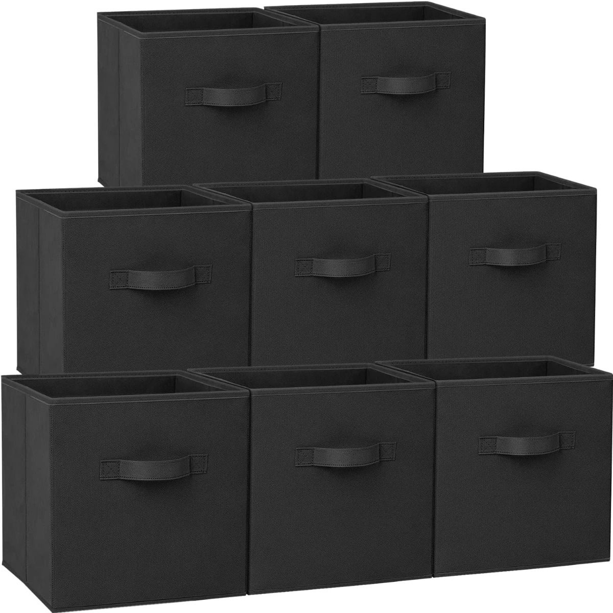 Heavy Duty Collapsible Storage Cubes For Shelves And Closets gray 2 Packs