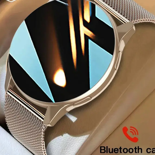 Wireless Charging Smartwatch For Men And Women Bluetooth Calls, Fitness Tracker, Custom Watch Face black