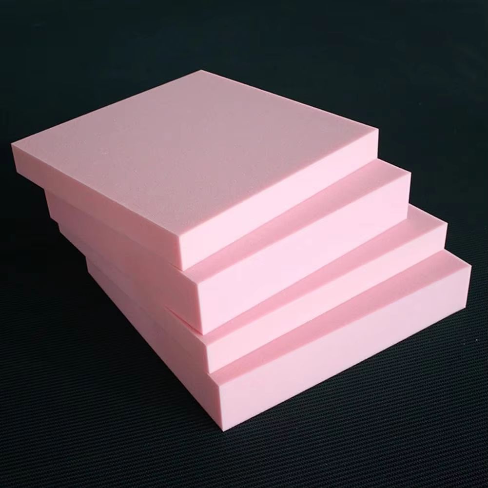 Custom High Density Foam Cushion Pad Pink Upholstery Replacement Foam For Window Seat, Sofa, Mattress & More 43.31x11.81x1.18in