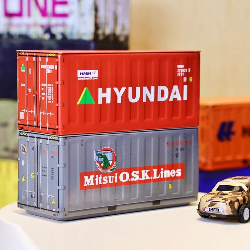 Creative Iron Tin Storage Box Compact Desktop Organizer 13