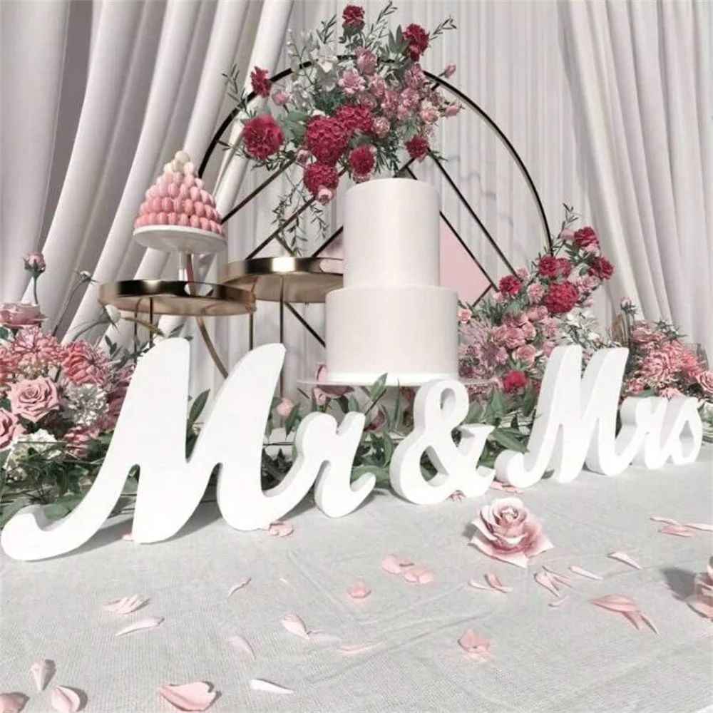 Wooden Mr And Mrs Wedding Sign Set Wooden Mr And Mrs Wedding Sign Set