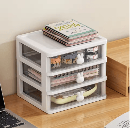 Large Capacity Compartment Stationery Holder For Desk And Vanity a2