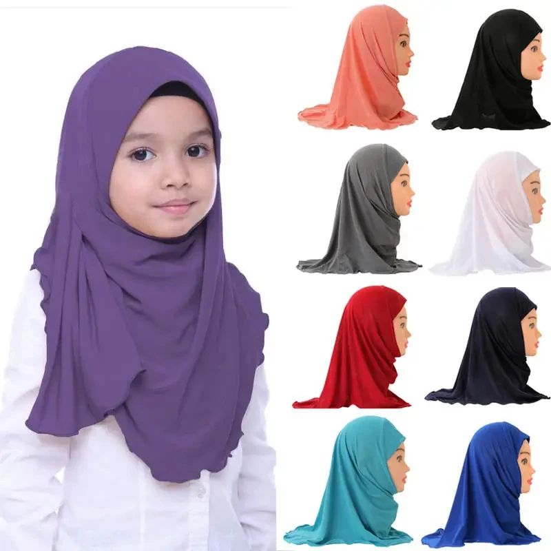 ComfortStretch Kids Hijab Soft Breathable Islamic Scarf For Toddler & Girls 9