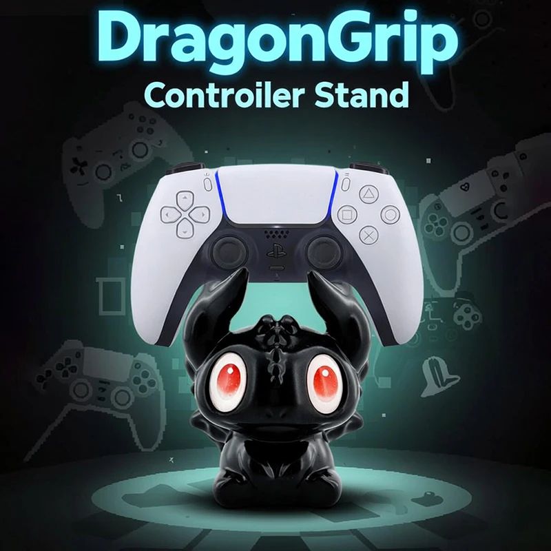 Dragon Style Universal Game Controller Stand a Green Eyes