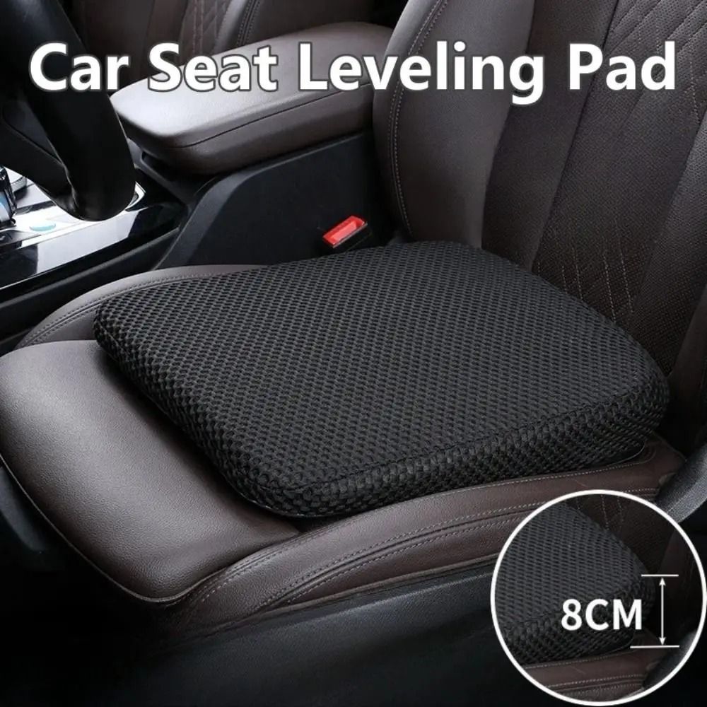 Car Seat Booster Cushion High Performance Honeycomb Memory Cotton & 3D Mesh Sedentary Support grey