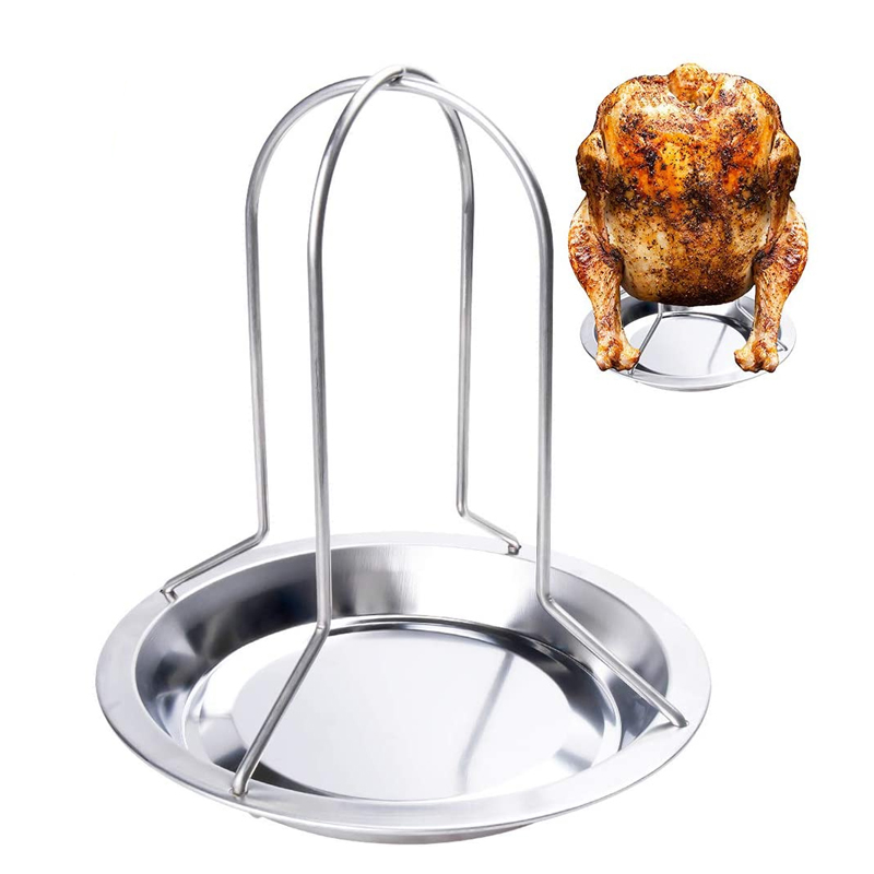 Beer Can Chicken Roaster Rack With Bowl Carbon Steel BBQ Grill Rack Stand Turkey Holder For Perfect Roasting Beer Can Chicken Roaster Rack With Bowl Carbon Steel BBQ Grill Rack Stand Turkey Holder For Perfect Roasting