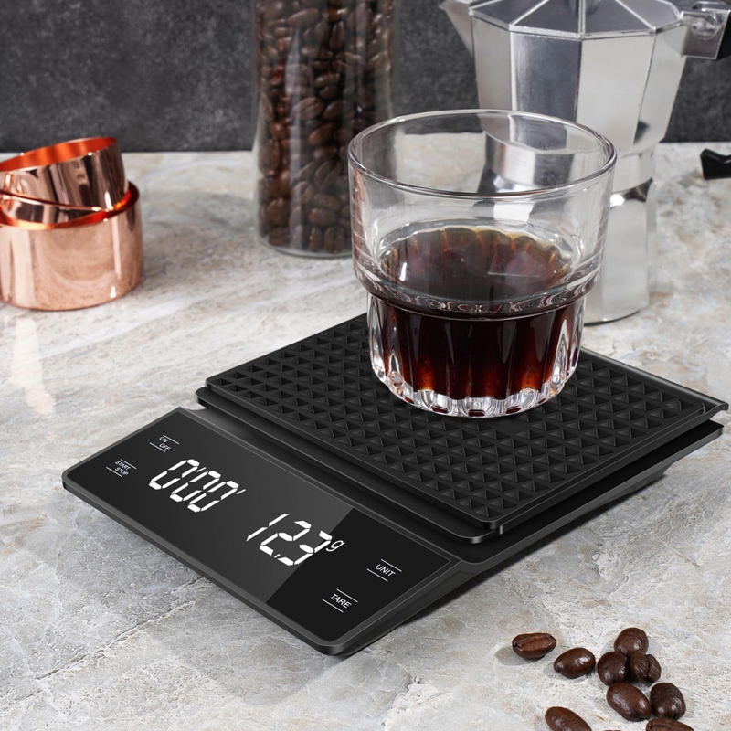 Coffee Scale With Timer, Digital Multifunction Weighing Scale For Pour Over, Espresso, LCD Display Kitchen Tools Coffee Scale With Timer, Digital Multifunction Weighing Scale For Pour Over, Espresso, LCD Display Kitchen Tools