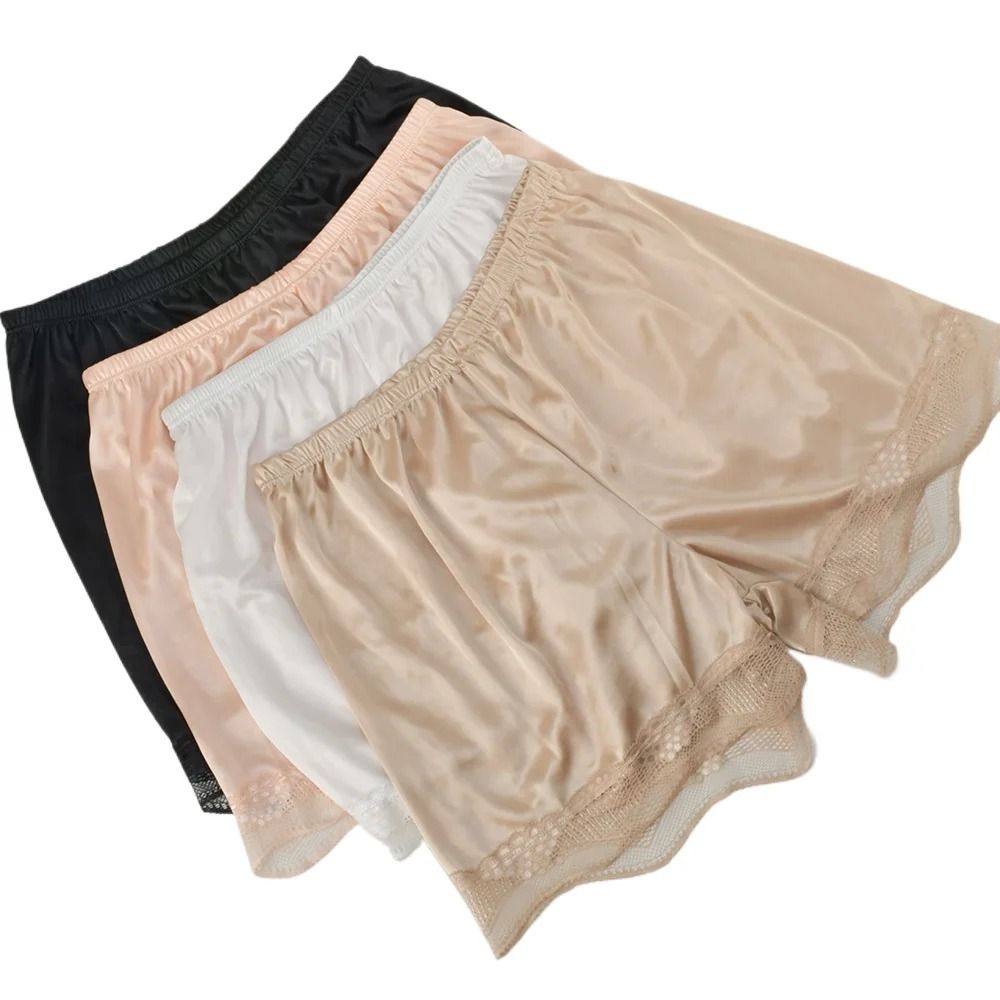 Luxe Satin Silk Sleep Shorts Breathable Ultra Soft Lounge Wear coffee m