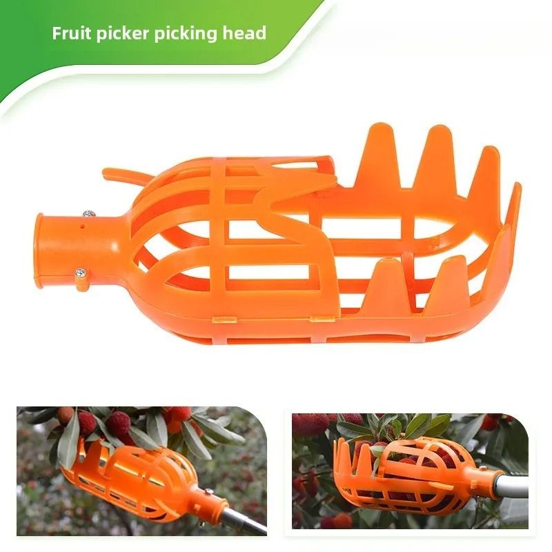 Farm Garden Picking Device Convenient Deep Basket Fruit Catcher orange S