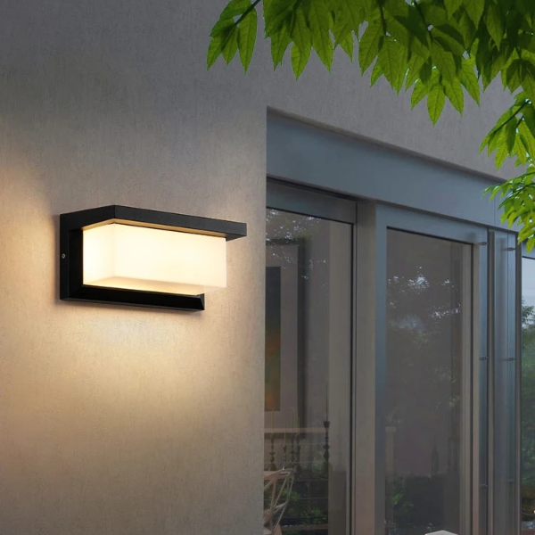 Waterproof IP65 Motion Sensor LED Outdoor Wall Light: Porch, Balcony, Garden Lamp Outdoor Lighting n Style No Sensor voltage Dc12v 12w warm White 3000k