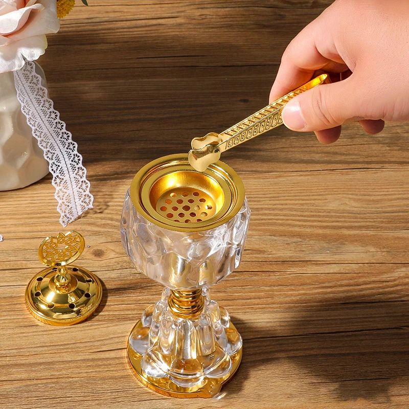 Gold Electroplated Aromatherapy Solid Spice Iron Clip Fragrance Accessory figure