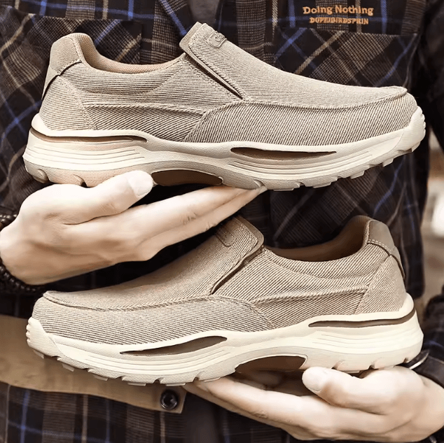 Mens Canvas Casual Shoes Breathable Walking Sneakers Lightweight Sports Loafers blue 42 (10.5 Us)