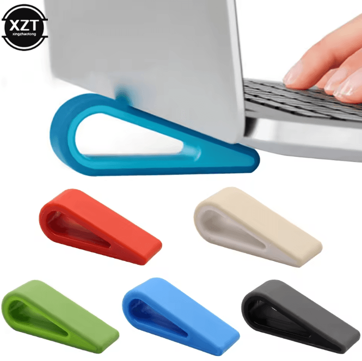 Portable Adjustable Laptop Stand With Cooling Shelf Bracket For Desktop And Office red