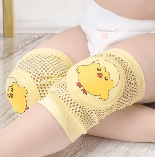 2 Pack Baby Knee Pads Breathable Anti Slip Knee Pads For Crawling Toddlers green And Blue