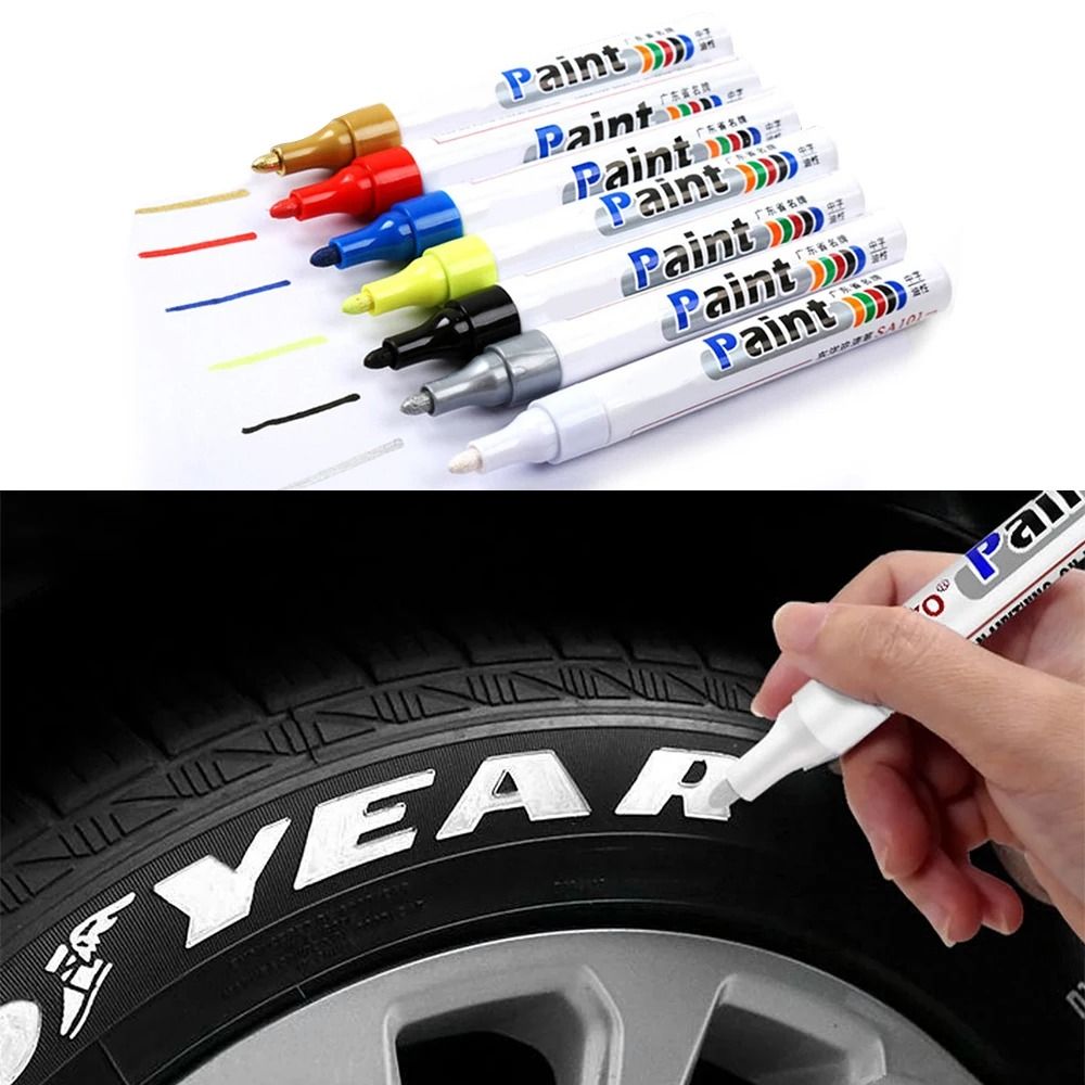 High Visibility Waterproof Tire & Metal Marker silver