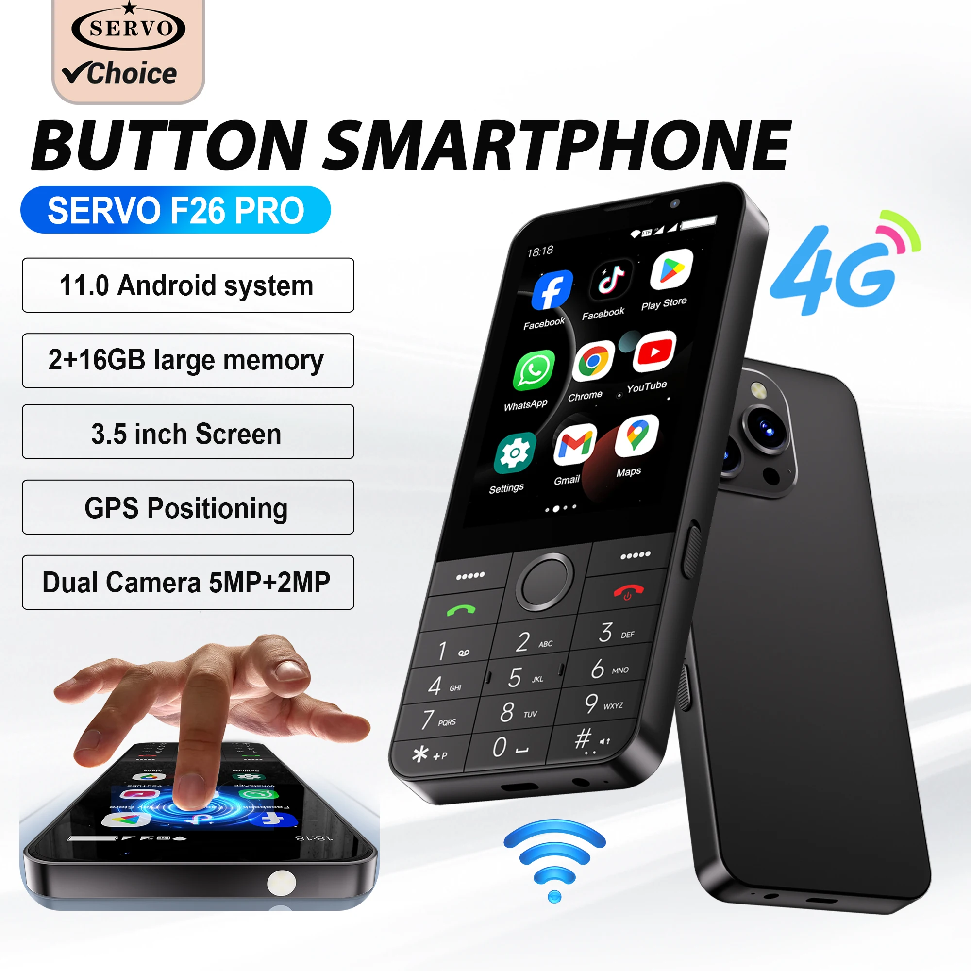 SERVO F26 PRO Android Smartphone Touch Screen 4G Cellular 3.5