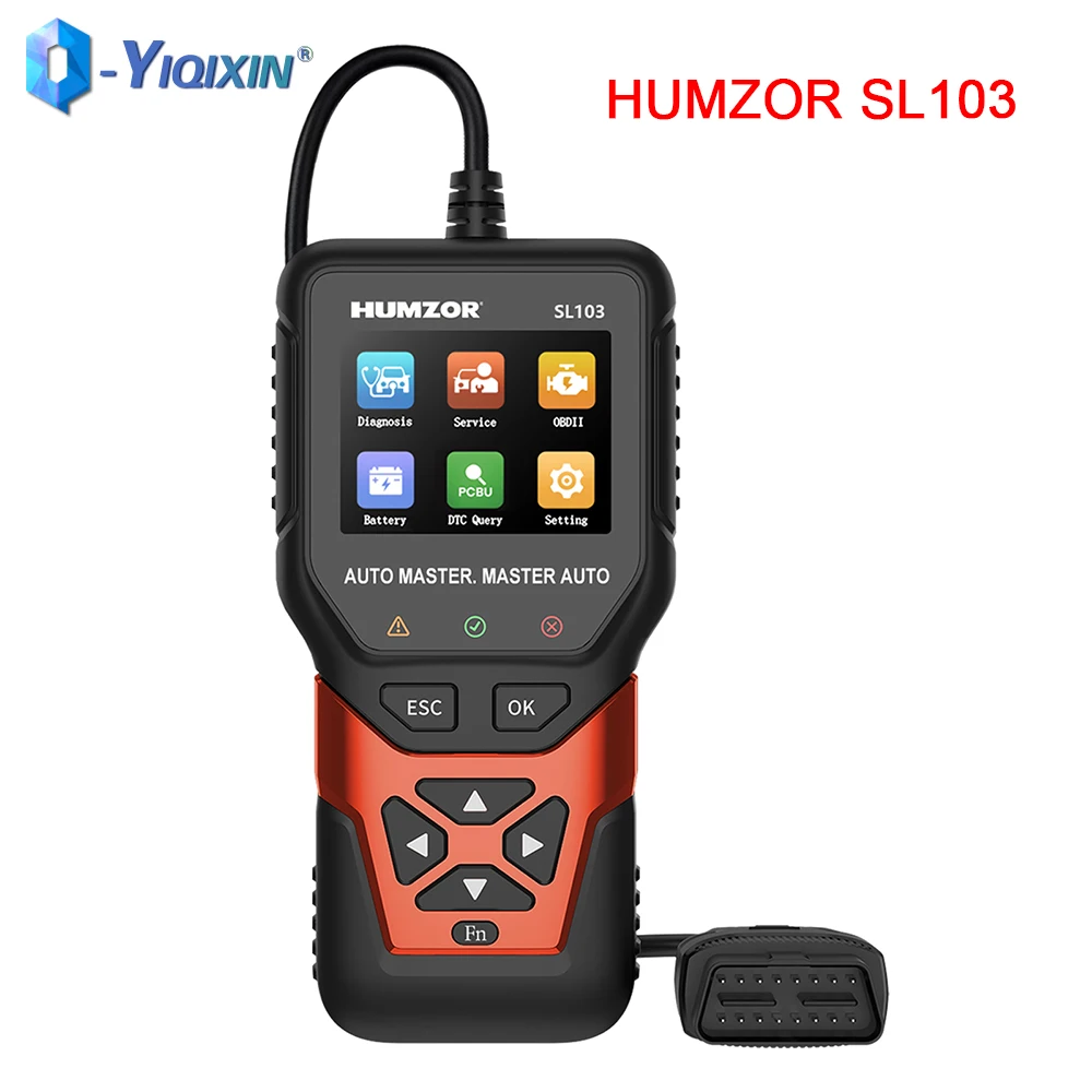 HUMZOR SL103 testeur outil de Diagnostic de Code de voiture Diesel Gasolne véhicules intégrés DPF régénération forcée OBDII Scanner de défauts automatiques