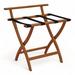 Wooden Mallet Wood Luggage Rack Wood in Brown/Red | 29.5 H x 23.75 W x 18.25 D in | Wayfair LR4-MOBLK