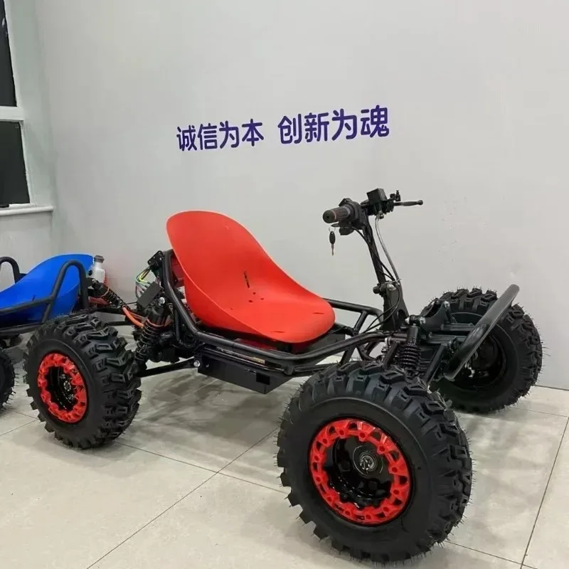 Elektrisches Lithium-Offroad-Kart, Viertakt-Driftauto für Erwachsene, Internet-Star-Modell, vierrädriges Spielplatz-Kindermotorrad für den Strand Image