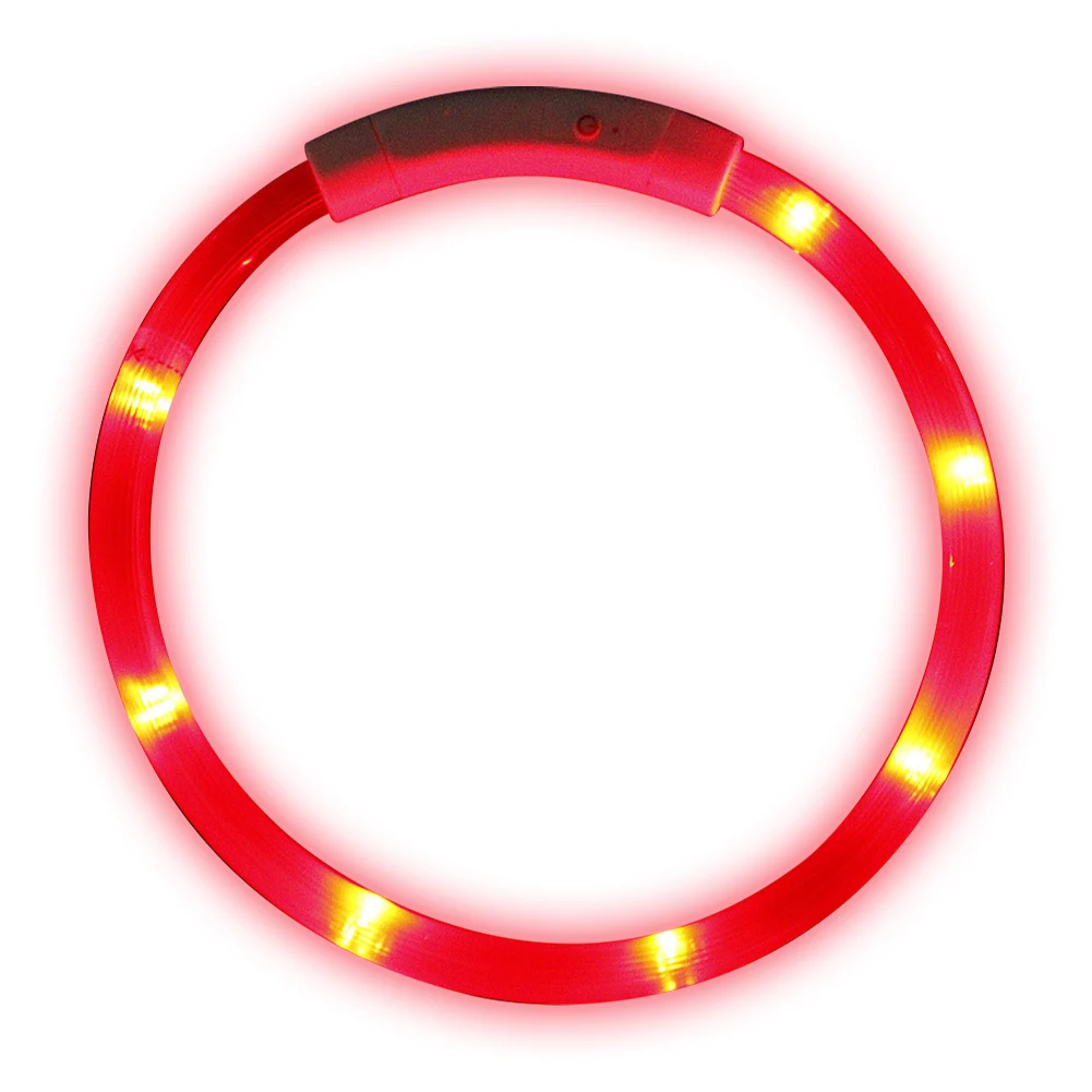 LED-Hundehalsband Leuchtendes Sicherheitsnachtlicht Macht Ihren Geliebten Hunden die Sichtbarkeit bei Nacht Erhöht USB-Aufladbar für Kleine Mittlere Große Hunde Image
