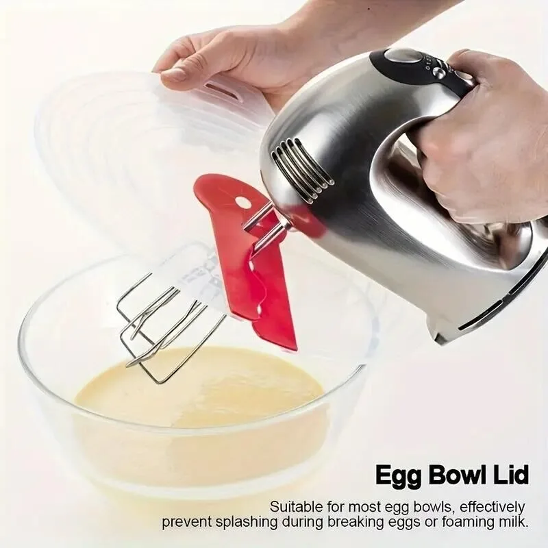 1/2/3 Stück Mixer-Spritzschutzabdeckung Küchen-Spritzschutz ​ Schneebesen, Rührschüssel, Deckel, Silikon, Eier schlagen, Abdeckung, Werkzeuge Image