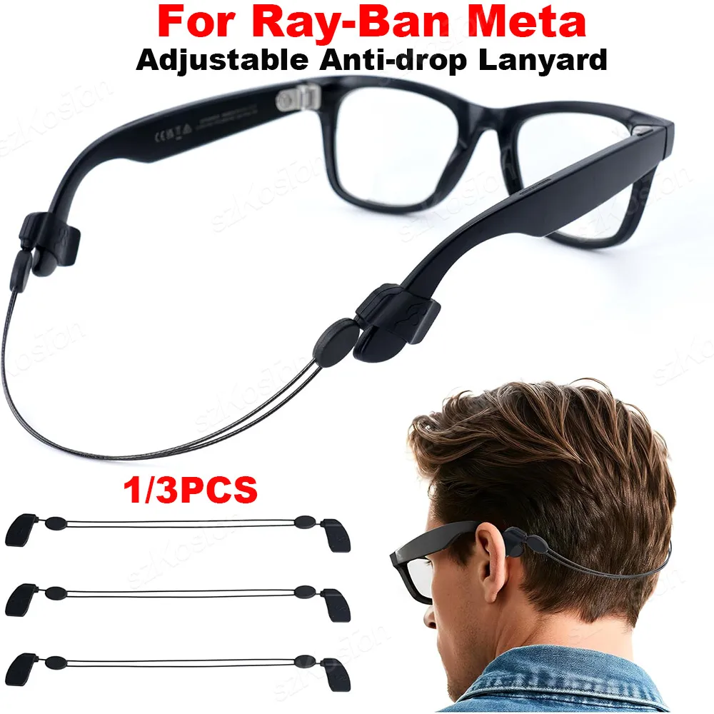 Für Ray-Ban Meta Wayfarer/Skyler/Headliner, verstellbares Anti-Drop-Lanyard für RayBam Smart Glasses, mehrere Szenenbänder Image