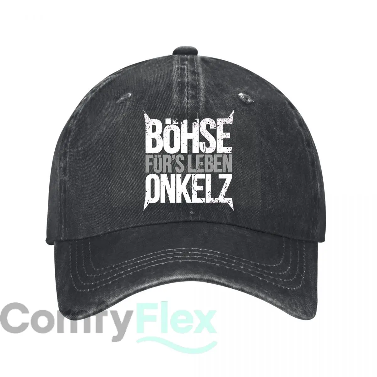 Grungy Böhse Onkelz Lyric Edge Text Grafik Baseball Cap Männer Frauen Distressed Washed Sun Cap Outdoor Workouts Hut Image