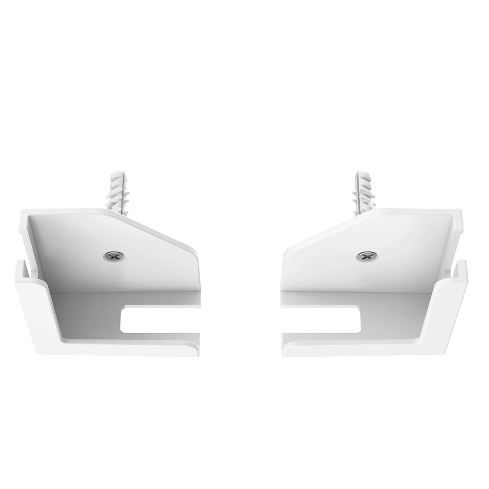 2 Sets universelle Wandhalterung, befestigt durch Klebstoff oder Schrauben, Tablet-Wandhalterung, Telefonhalter, Wandregal für Tablet/Handy/Router Image