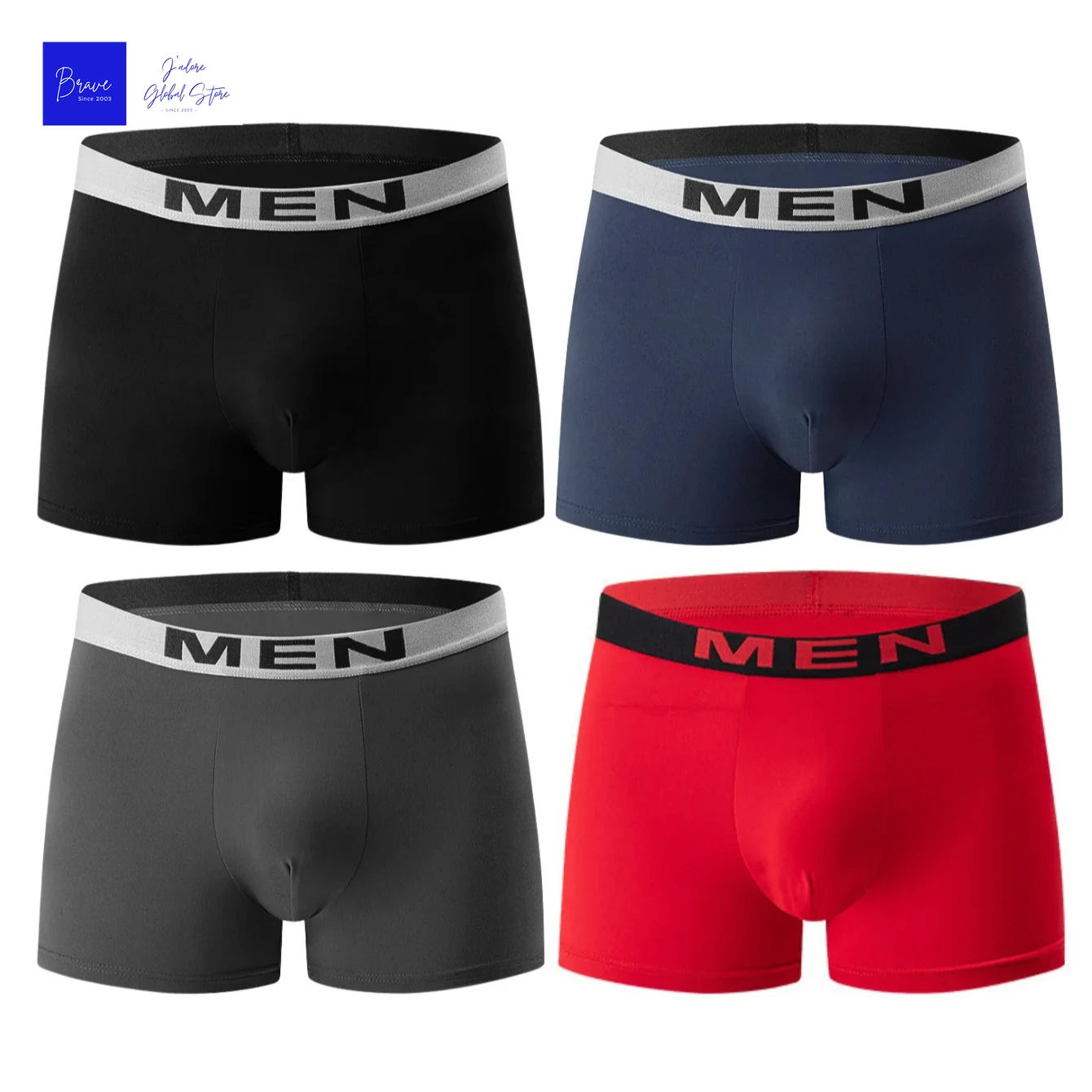 1Pc Herren Unterwäsche Männliche Boxer Sexy Unterhose Atmungsaktivem Mode Jugendliche Jungen Höschen Unterwäsche Boxershorts Männer Image