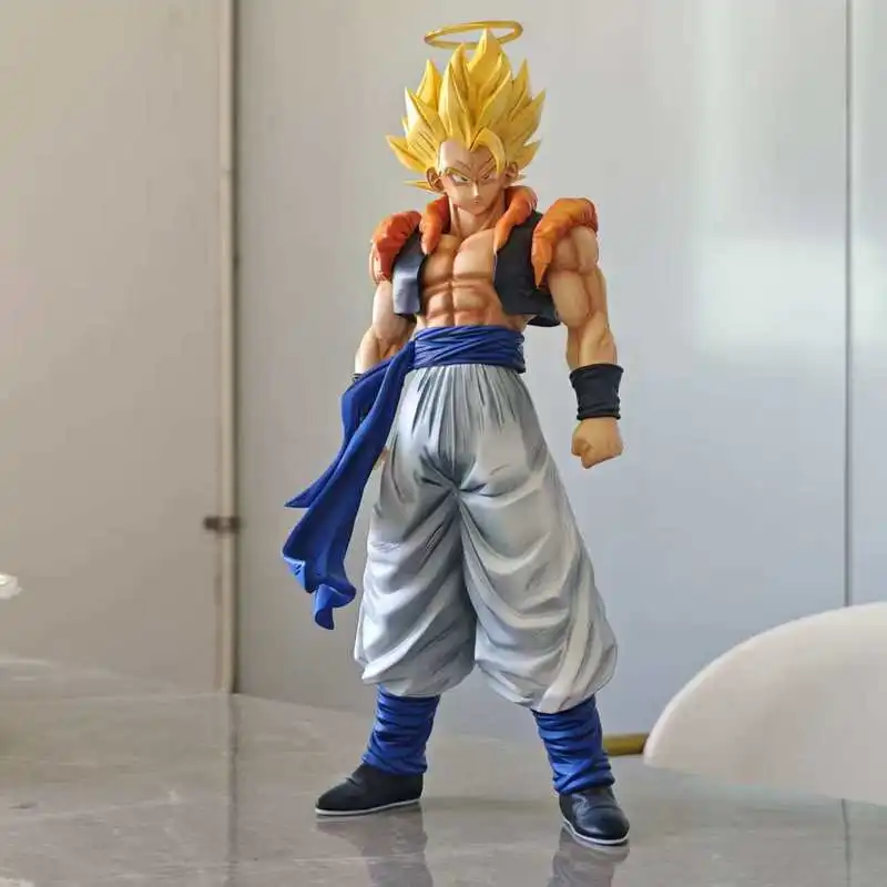 Dragon Ball Zb Gogeta Super Saiyan mit Halo Anime GK Figur Große Desktop-Dekoration Kreatives Geburtstagsgeschenk für männliche Anime-Fans Image